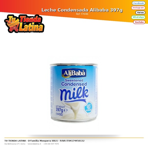 [77046] Latte condensato Alibaba 397g