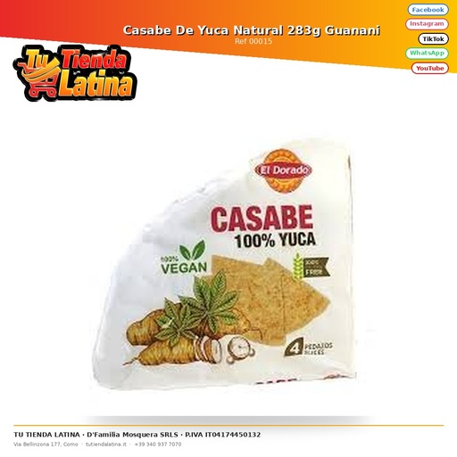 [00015] Natural Cassava Casabe 283g Guanani