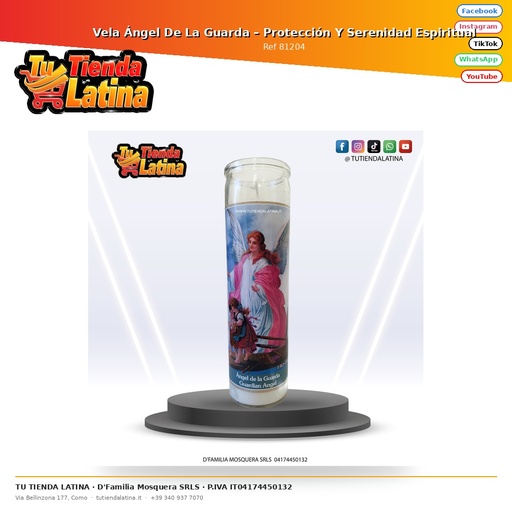 [81204] Guardian Angel Candle – Protection and Spiritual Serenity