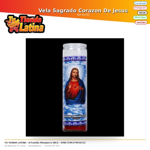 [81105] Sacred Heart of Jesus Candle