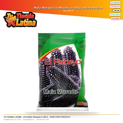 [69059] Purple Corn on the Cob 500g Latino Andina