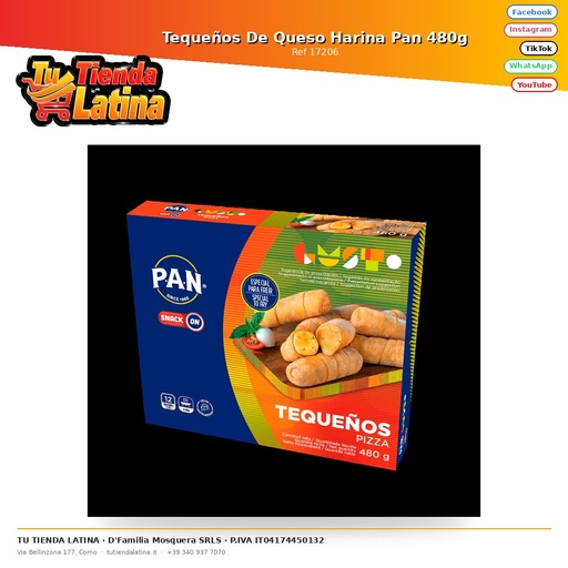 [17206] Tequeños De Queso Harina Pan 480g