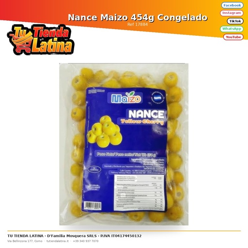[17884] Nance Maizo 476g Congelado