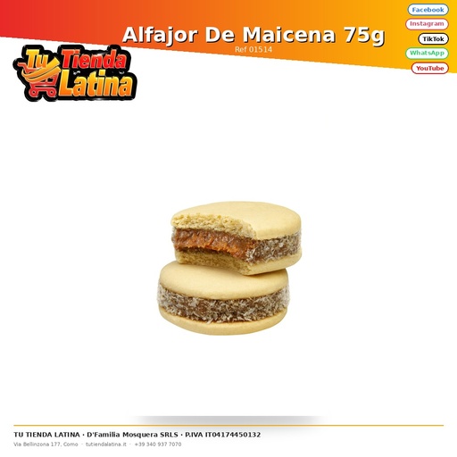 [01514] Amido di mais Alfajor 75g