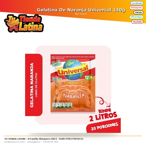 [13437] Universal Orange Jelly 140g