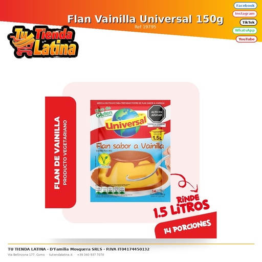[19795] Flan Vainilla Universal 150g