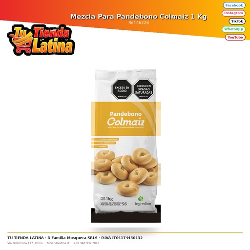 [46226] Preparato Per Pandebono Colmaiz 1 Kg