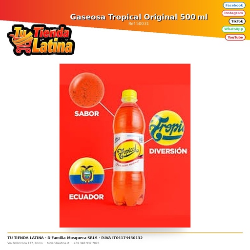 [50031] Soda tropicale originale 500ml