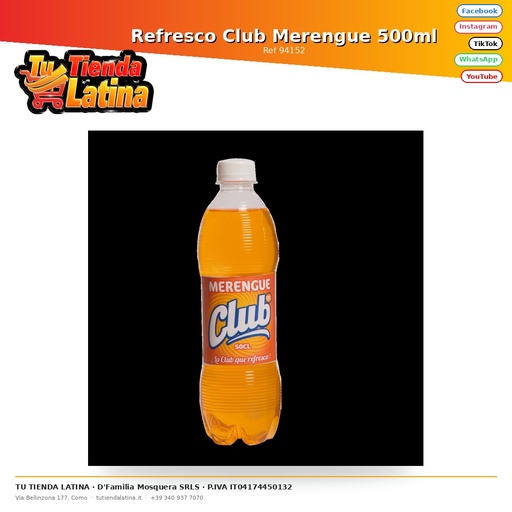 [94152] Refresco Club Merengue 500ml