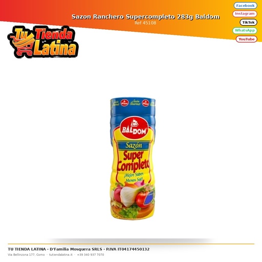 [45108] Sazon Ranchero Supercomplete 283g Baldom