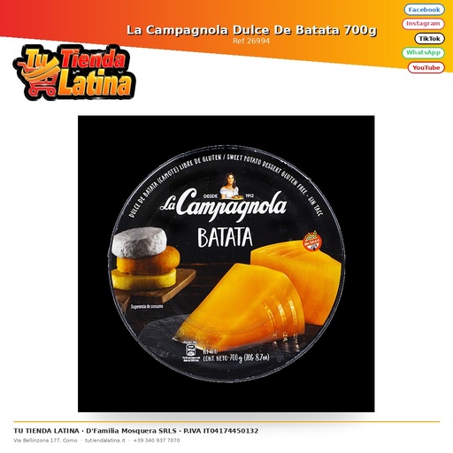 [26994] La Campagnola Dulce De Batata 700g