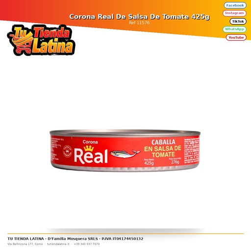 [11576] Corona Reale di Salsa di Pomodoro 425g