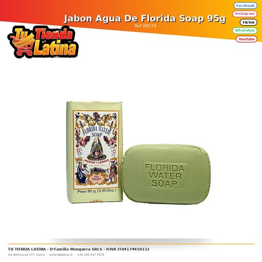 [08274] Sapone all'acqua saponata della Florida 95g