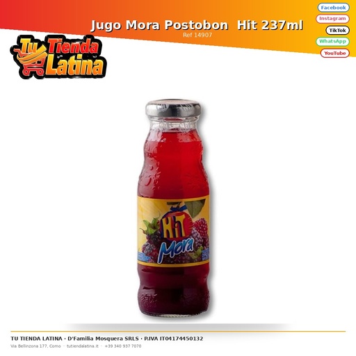 [14907] Jugo Mora Postobon Hit 237ml