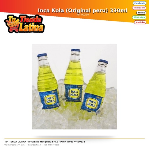 [00239] Inca Kola (originale Perù) 330ml
