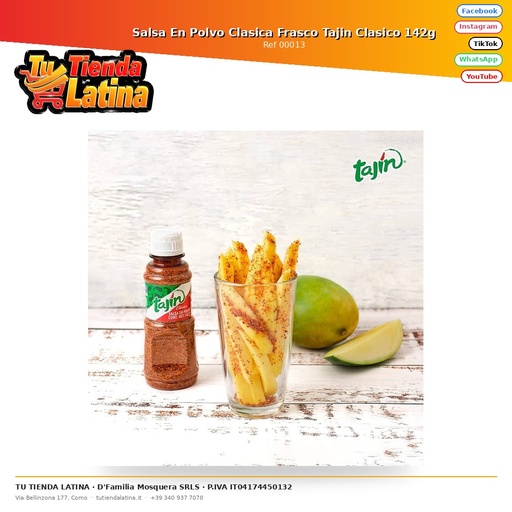 [00013] Salsa Classica in Polvere Tajin Classico Vaso da 142g