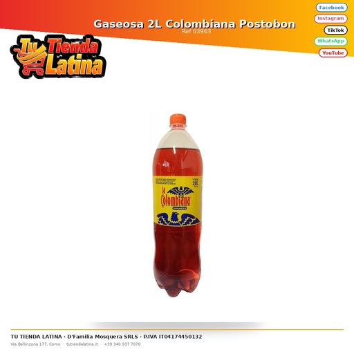 [03963] Gaseosa 2L Colombiana Postobon 