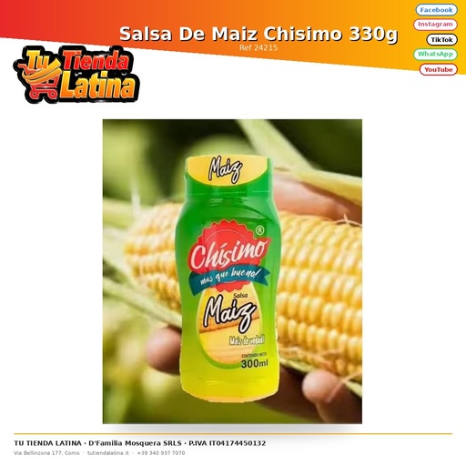 [24215] Salsa Di Mais Chisimo 330g