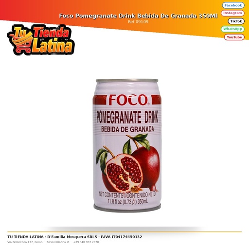 [09109] Foco Bevanda Al Melograno Bevanda Al Melograno 350Ml