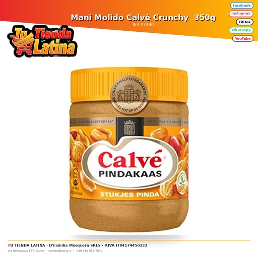 [27440] Calvè Arachidi Macinate Croccanti 350g
