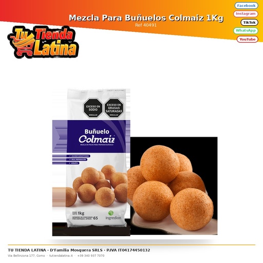 [40491] Mezcla Para Buñuelos Colmaiz 1Kg