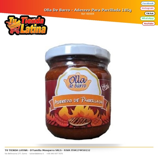 [46984] Olla De Barro – Aderezo Para Parrillada 185g