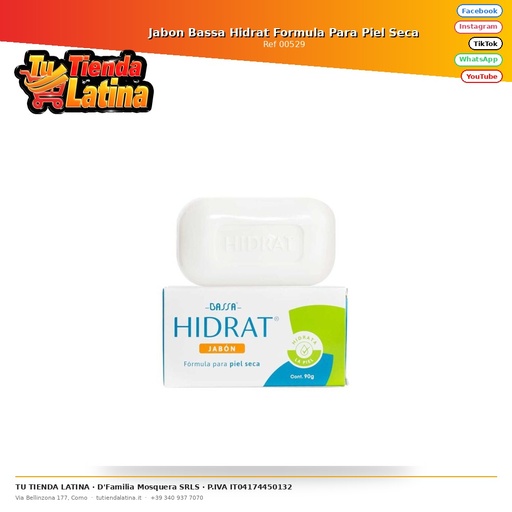 [00529] Bassa Hydrat Formula Soap For Dry Skin