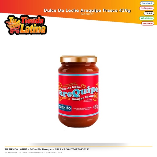 [00927] Dulce De Leche Arequipe Jar 420g