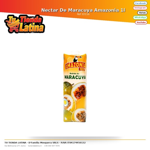 [22116] Nectar De Maracuya Amazonia 1l