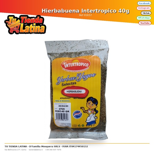 [01657] Menta piperita intertropicale 40g