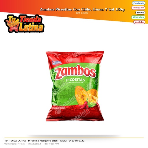[13007] Zambos Picositas con Cile, Limone e Sale 150g