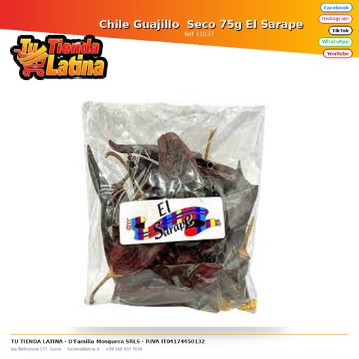 [11037] Chile Guajillo Seco 75g El Sarape