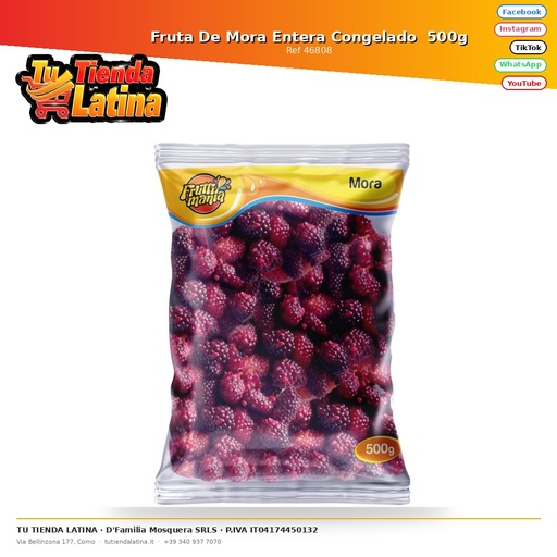 [46808] Fruta De Mora Entera Congelado 500g