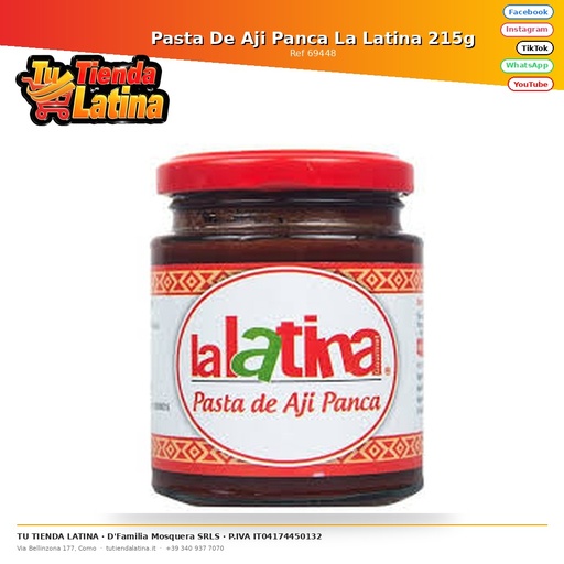 [69448] Pasta De Aji Panca La Latina 215g