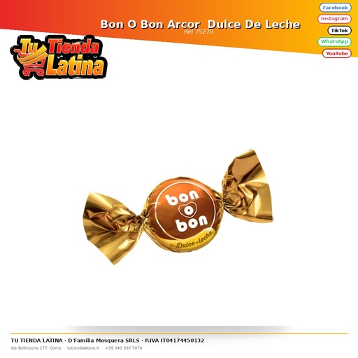 [75270] Bon O Bon Arcor Dulce De Leche