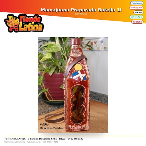 [JUANA] Bottiglia Mamajuana Preparata 1l