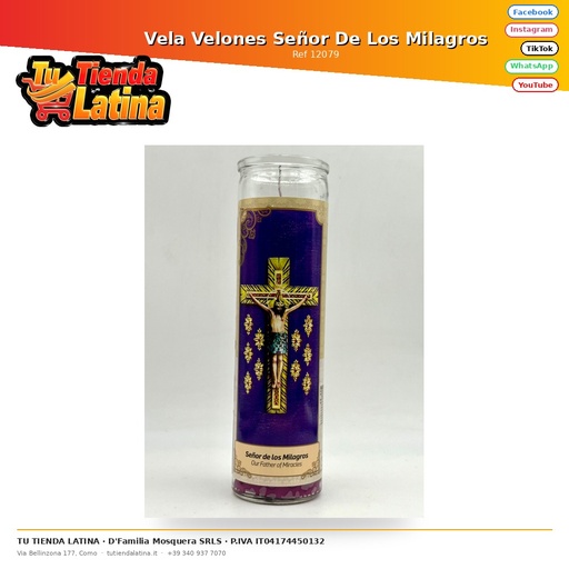 [12079] Candela Candele Signore dei Miracoli