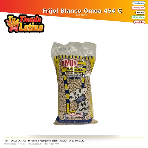 [10050] Fagioli bianchi Omoa 454 G