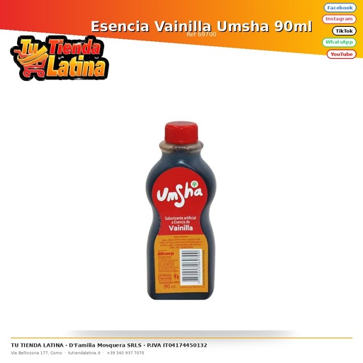 [69700] Esencia Vainilla Umsha 90ml