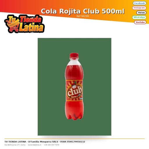 [REF00040] Red Cola Club 500ml