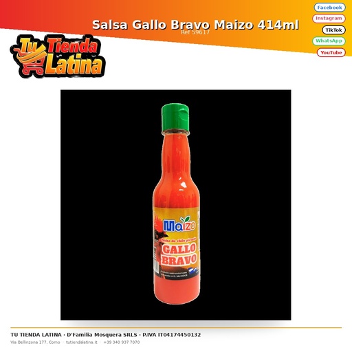 [59617] Gallo Bravo Maizo Sauce 414ml