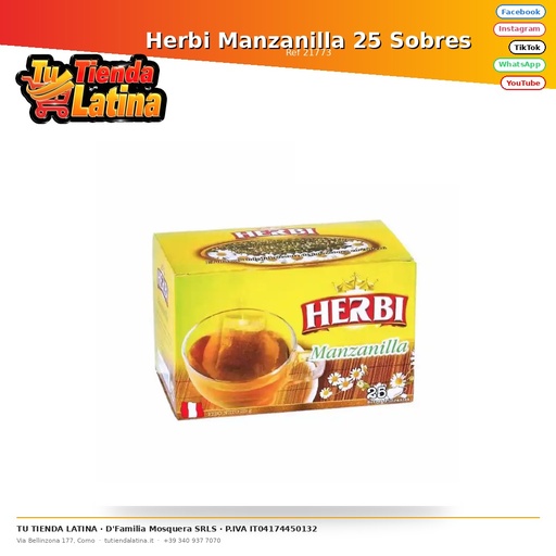 [21773] Herbi Manzanilla 25 Sobres