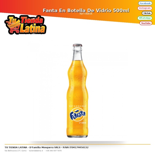 [FANTA] Fanta In Bottiglia Di Vetro 500ml