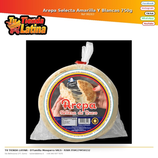 [99263] Arepa Selecta Amarilla Y Blancas 750g