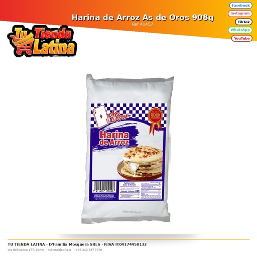 [41457] As de Oros Rice Flour 908g