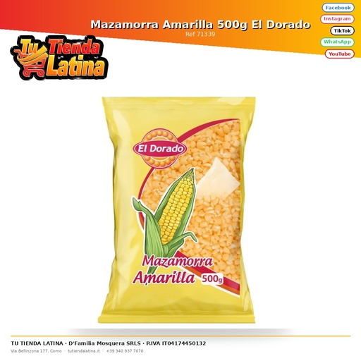 [71339] Mazamorra Amarilla 500g El Dorado