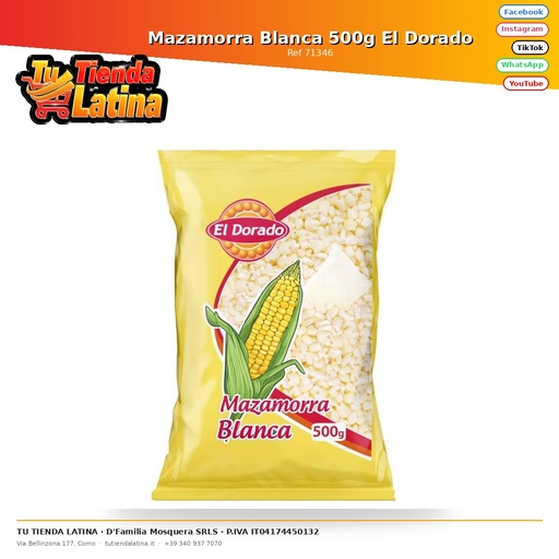 [71346] Mazamorra Bianco 500g El Dorado