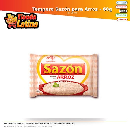 [00449] Tempero Sazón para Arroz - 60g