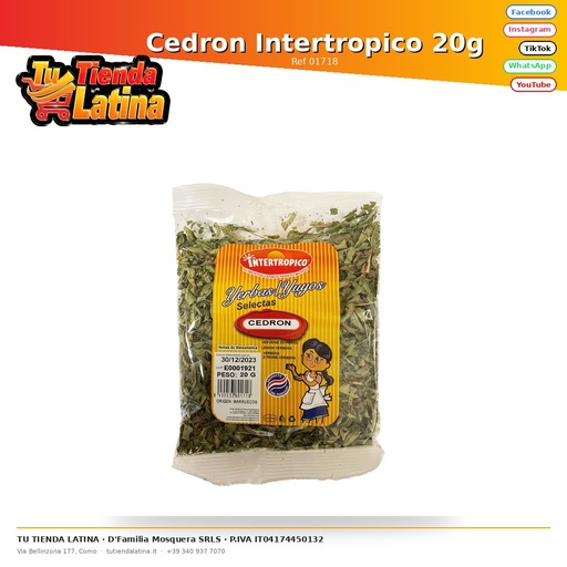[01718] Cedron intertropicale 20g