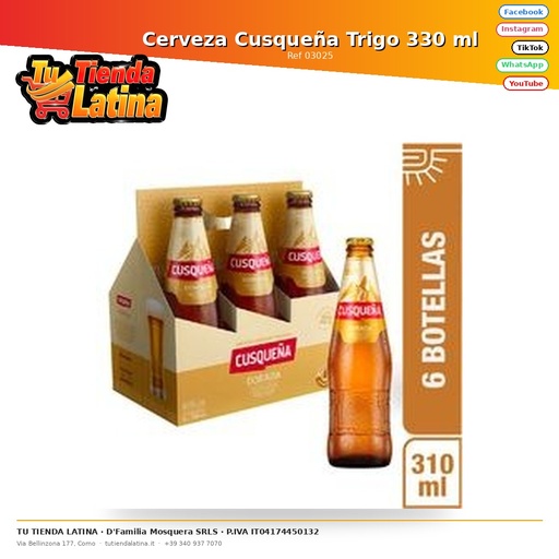 [03025] Cusqueña Wheat Beer 330 ml